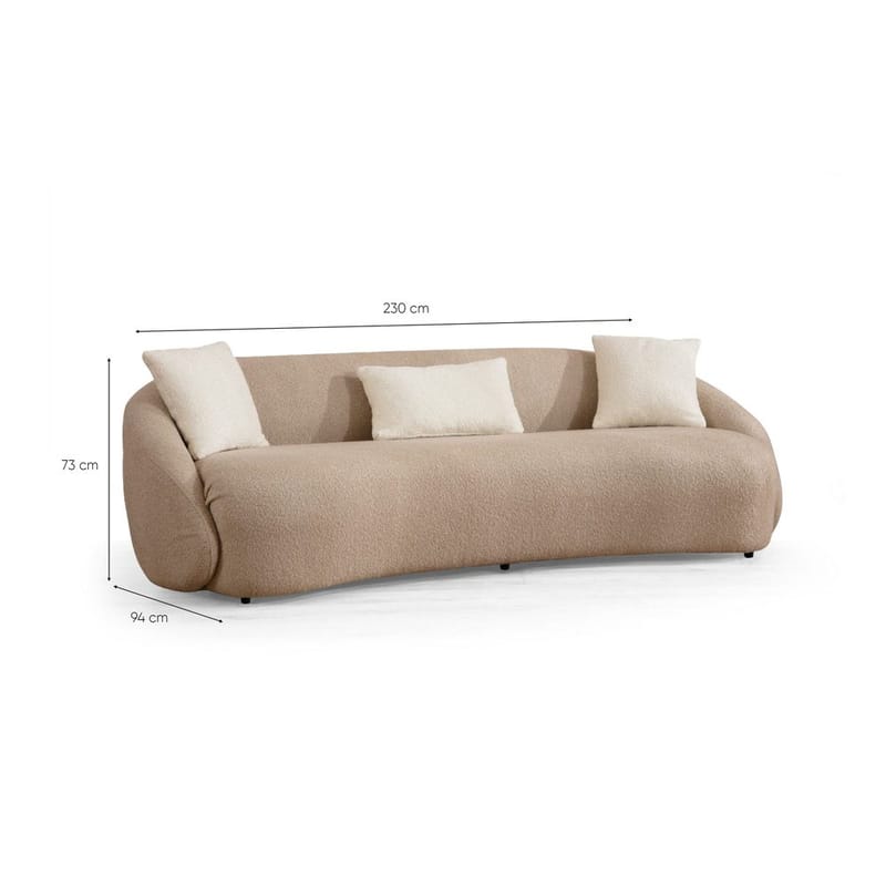 Scone 3-seters sofa - Beige - Møbler - Sofaer - 3 seter sofa
