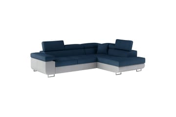 Seksjon Eltap Anton 272x203x85 cm - Monolith 77, Monolith 84, Blå, Lysegrå, Høyre - Møbler - Sofaer - Fløyelssofaer