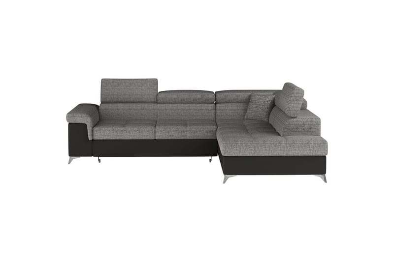 Seksjon Eltap Eridano 275x202x88 cm - Berlin 01, Soft 11, Grå, Svart, Høyre - M�øbler - Sofaer - Skinnsofaer