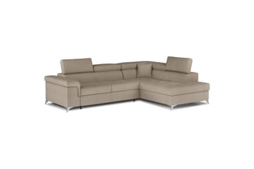 Seksjon Eltap Eridano 275x202x88 cm - Monolith 09, Mørk Beige, Høyre - Møbler - Sofaer - Fløyelssofaer