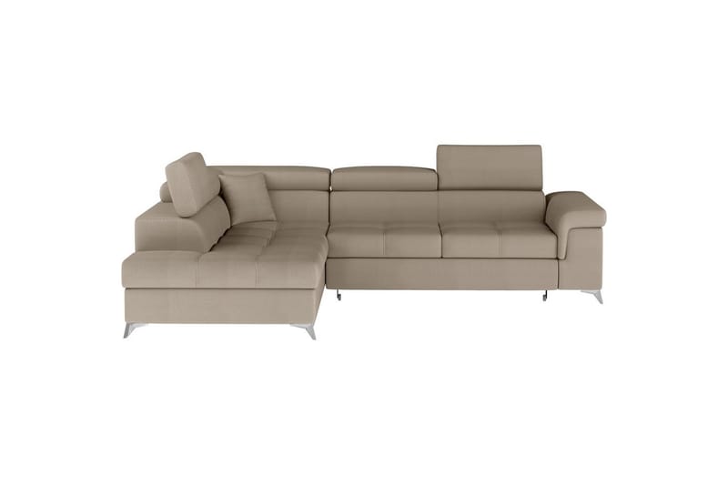 Seksjon Eltap Eridano 275x202x88 cm - Monolith 09, Mørk Beige, Venstre - Møbler - Sofaer - Fløyelssofaer