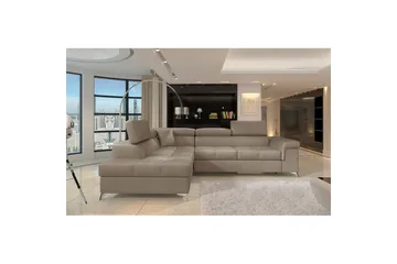 Seksjon Eltap Eridano 275x202x88 cm - Monolith 09, Mørk Beige, Venstre - Møbler - Sofaer - Fløyelssofaer