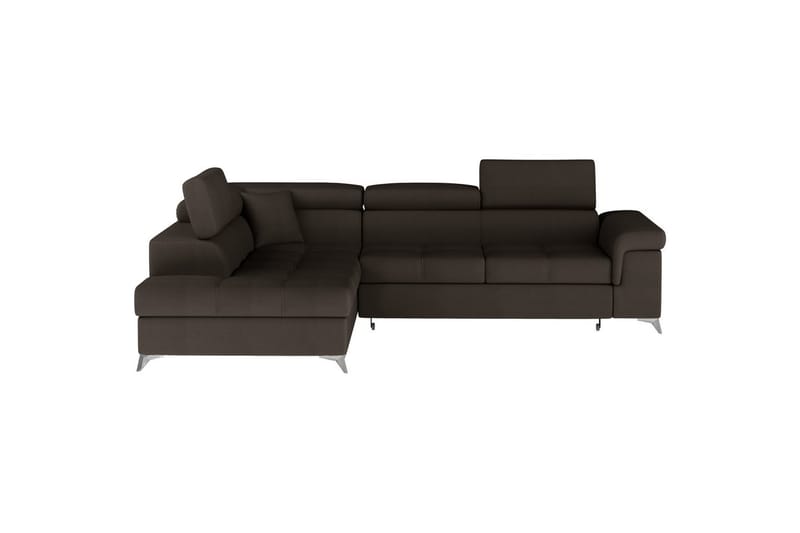 Seksjon Eltap Eridano 275x202x88 cm - Monolith 29, Mørk Brun, Venstre - Møbler - Sofaer - Fløyelssofaer