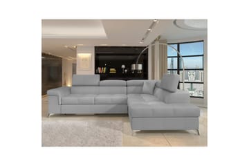 Seksjon Eltap Eridano 275x202x88 cm - Monolith 84, Lys Grå, Høyre - Møbler - Sofaer - Fløyelssofaer