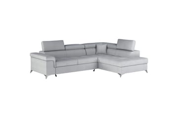 Seksjon Eltap Eridano 275x202x88 cm - Monolith 84, Lys Grå, Høyre - Møbler - Sofaer - Fløyelssofaer