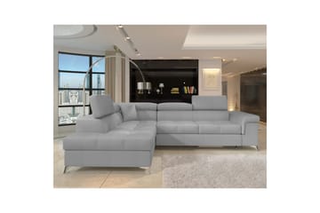 Seksjon Eltap Eridano 275x202x88 cm - Monolith 84, Lys Grå, Venstre - Møbler - Sofaer - Fløyelssofaer