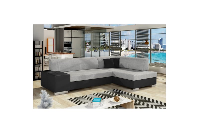 Seksjon Eltap Fabio 268x167x73 cm - Sawana 21, Soft 11, Høyre - Møbler - Sofaer - Skinnsofaer