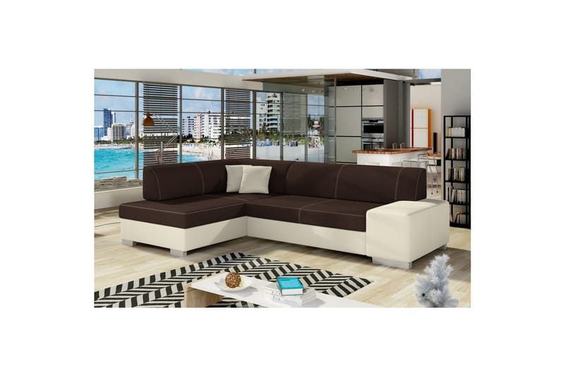 Seksjon Eltap Fabio 268x167x73 cm - Sawana 26, Soft 33, Venstre - Møbler - Sofaer - Skinnsofaer