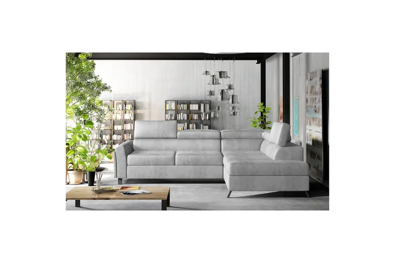 Seksjon Eltap Kairos 265x200x92 cm, Monolith 84, Lys grå, Høyre