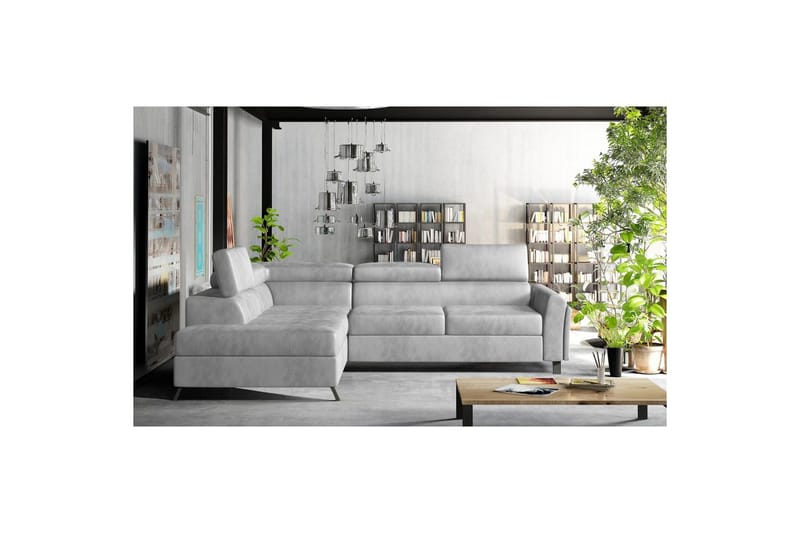 Seksjon Eltap Kairos 265x200x92 cm, Monolith 84, Lys grå, Venstre