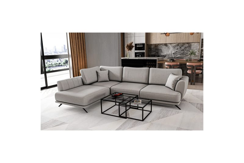 Seksjon Eltap Larde 286x191x90 cm - Sola 4, Venstre - Møbler - Sofaer - Fløyelssofaer