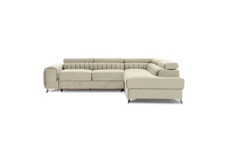 Seksjon Eltap Laurence 278x205x92 cm, Monolith 04, Lys Beige, Høyre