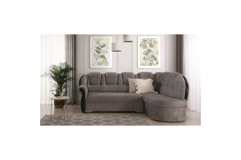 Seksjon Eltap Lord 243x180x112 cm - Dora 21, Beige, Høyre - Møbler - Sofaer - Skinnsofaer