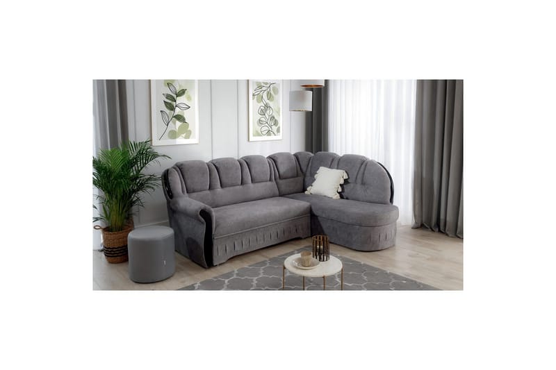 Seksjon Eltap Lord 243x180x112 cm - Dora 21, Beige, Høyre - Møbler - Sofaer - Skinnsofaer