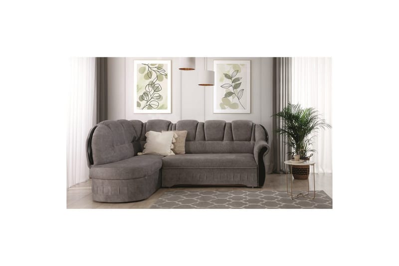 Seksjon Eltap Lord 243x180x112 cm - Dora 21, Beige, Venstre - Møbler - Sofaer - Skinnsofaer