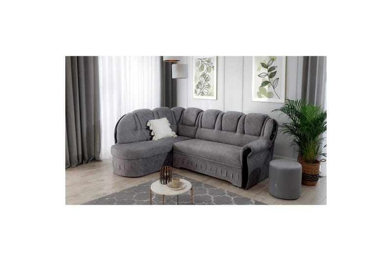 Seksjon Eltap Lord 243x180x112 cm - Dora 21, Beige, Venstre - Møbler - Sofaer - Skinnsofaer