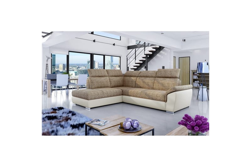 Seksjon Eltap Loreto 260x210x102 cm, Berlin 03, Soft 33, Beige, Venstre