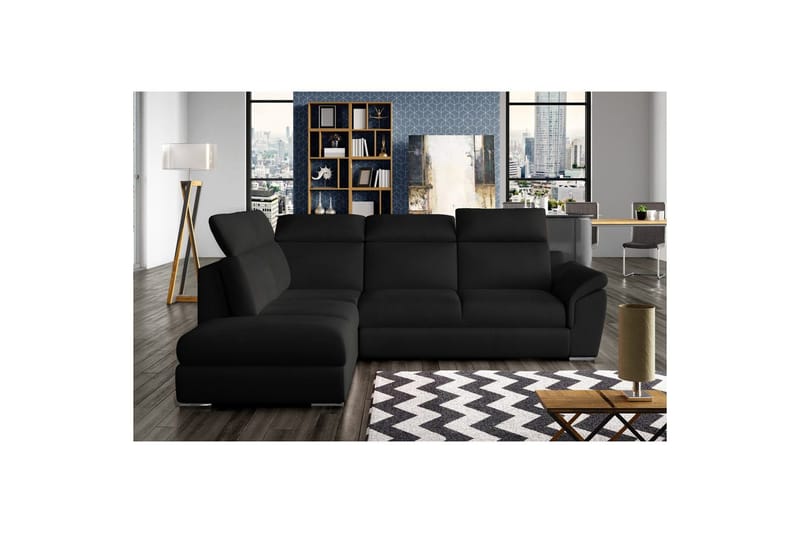 Seksjon Eltap Loreto 260x210x102 cm, Mat Velvet 99, Blå, Venstre