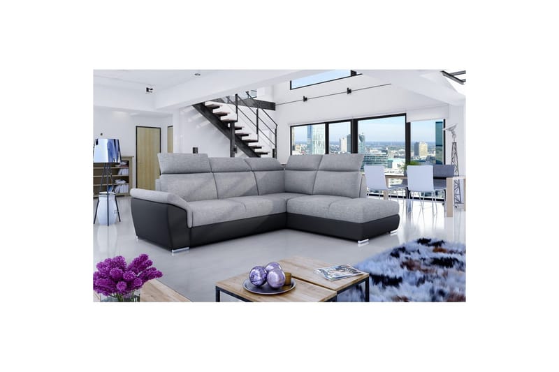 Seksjon Eltap Loreto 260x210x102 cm - Sawana 21, Soft 11, Høyre - Møbler - Sofaer - Skinnsofaer