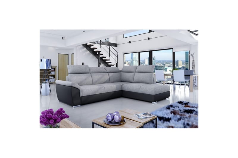 Seksjon Eltap Loreto 260x210x102 cm - Sawana 21, Soft 11, Høyre - Møbler - Sofaer - Skinnsofaer