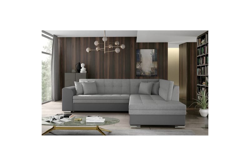 Seksjonssofa Eltap Pieretta 260x207x78 cm - Sawana 21, Soft 29, Grå, Høyre - Møbler - Sofaer - Skinnsofaer