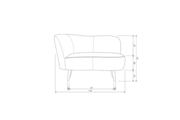 Serra Loungestol - Ochre - Møbler - Sofaer - 2 seter sofa