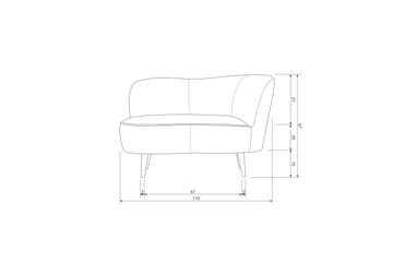 Serra Loungestol - Ochre - Møbler - Sofaer - 2 seter sofa