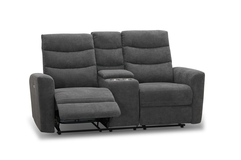Shano Reclinersofa 2-seter Elektrisk - Grå - Møbler - Sofaer - Reclinersofaer