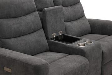Shano Reclinersofa 2-seter Elektrisk - Grå - Møbler - Sofaer - Reclinersofaer