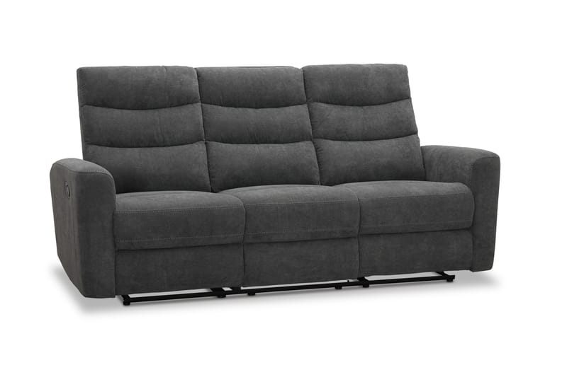 Shano Reclinersofa 3-seter Manuell - Grå - Møbler - Sofaer - Reclinersofaer