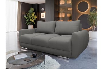 Simerly 3-seter Sofa 186 cm i Plysj - Grå - Møbler - Sofaer - 3 seter sofa