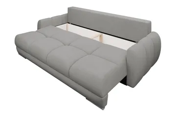 Simerly 3-seter Sovesofa 234 cm med Oppbevaring i Plysj - Gul - Møbler - Sofaer - 3 seter sofa