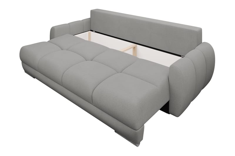 Simerly Sofa 3-seter i Plysj - Lysegrå - Møbler - Sofaer - 3 seter sofa
