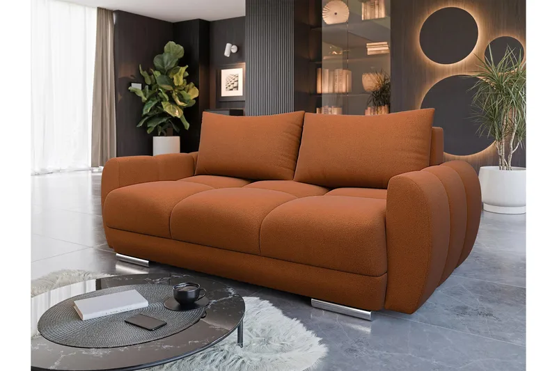 Simerly Sofa 3-seter - Oransje - Møbler - Sofaer - 3 seter sofa