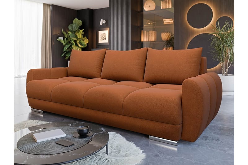 Simerly Sofa 3-seter - Oransje - Møbler - Sofaer - 3 seter sofa