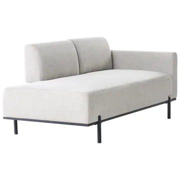 Sjeselong Savasse - Lysegrå - Møbler - Sofaer - Dagsenger