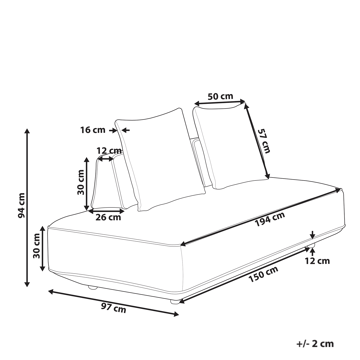 Sjeselong Seillans - Grå - Møbler - Sofaer - Dagsenger