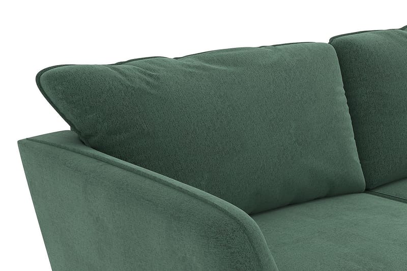 Sjeselongsofa Colt Lyx Høyre - Grønn Fløyel - 4 seters sofa med divan - Sofaer med sjeselong