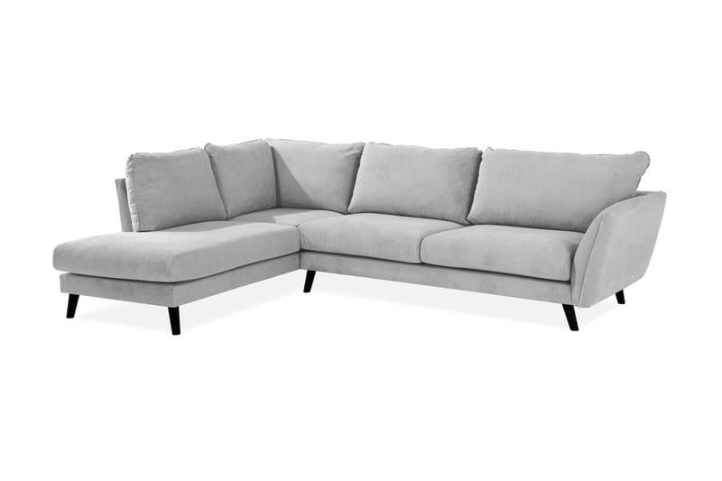 Sjeselongsofa Colt Lyx Venstre - Lysegrå - 4 seters sofa med divan - Sofaer med sjeselong