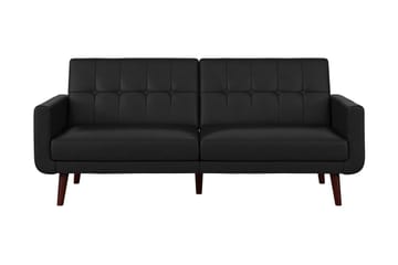 2-seters Sovesofa Nola Kunstlær/Svart - Dorel Home - Møbler - Sofaer - Skinnsofaer