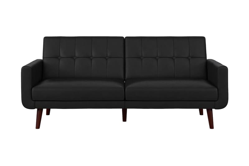 2-seters Sovesofa Nola Kunstlær/Svart - Dorel Home - Skinnsofaer - 3 seters sovesofa