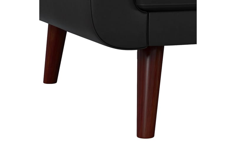 2-seters Sovesofa Nola Kunstlær/Svart - Dorel Home - Møbler - Sofaer - Skinnsofaer