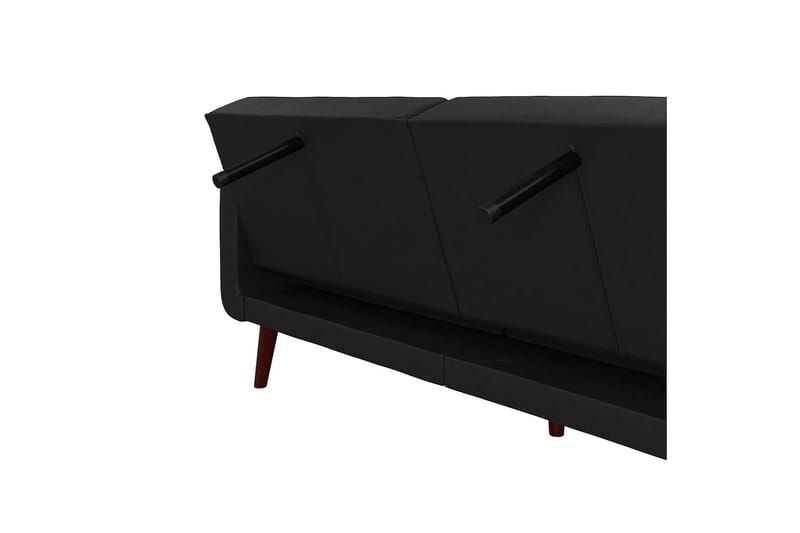 2-seters Sovesofa Nola Kunstlær/Svart - Dorel Home - Møbler - Sofaer - Skinnsofaer