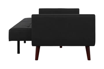 2-seters Sovesofa Nola Kunstlær/Svart - Dorel Home - Møbler - Sofaer - Skinnsofaer