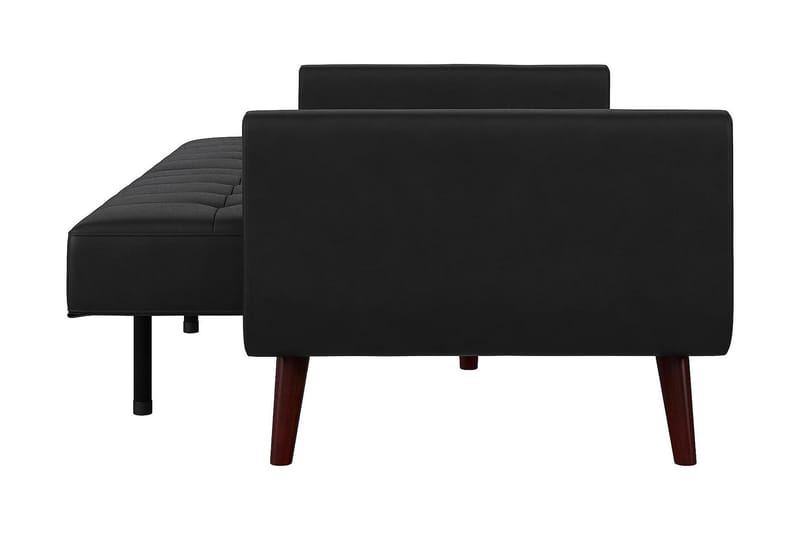 2-seters Sovesofa Nola Kunstlær/Svart - Dorel Home - Møbler - Sofaer - Skinnsofaer