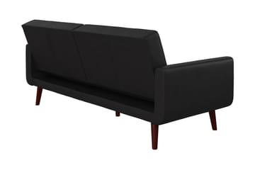 2-seters Sovesofa Nola Kunstlær/Svart - Dorel Home - Møbler - Sofaer - Skinnsofaer