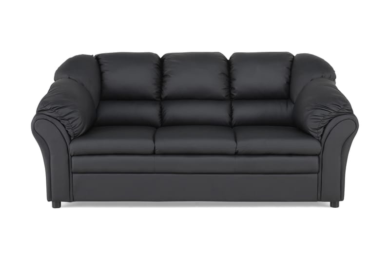 3-seter Sofa Salvador - Svart - Skinnsofaer - 3 seter sofa