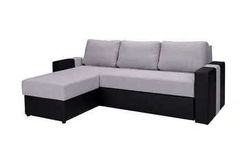 Aden Hjørnesofa Venstre - Grå/Svart - Møbler - Sofaer - Skinnsofaer