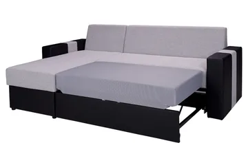 Aden Hjørnesofa Venstre - Grå/Svart - Møbler - Sofaer - Skinnsofaer