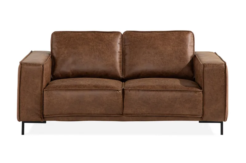 Akron 2-seter Sofa Bonded Lær, Brun